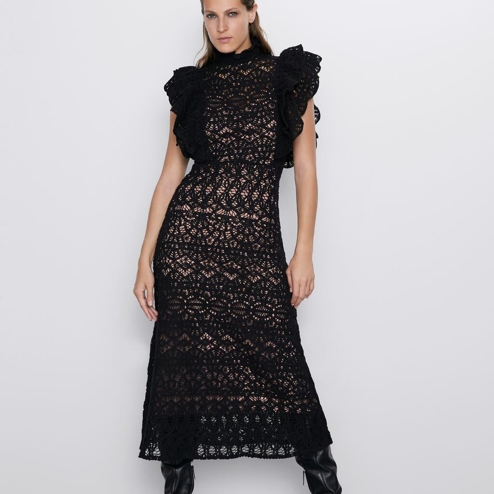 ZARA| Textured Dress